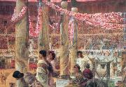 Alma-Tadema, Sir Lawrence Caracalla and Geta (mk23) Sweden oil painting reproduction